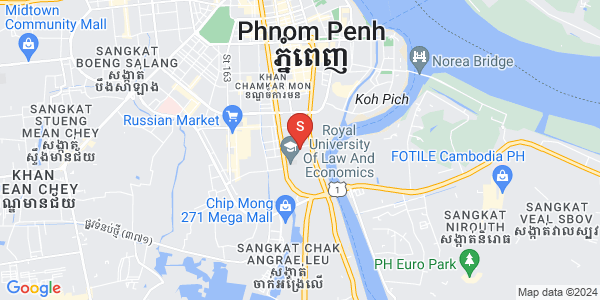 万景岗1分区（BKK1), 波哥堪, 金边地图