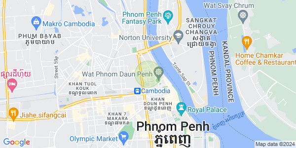ワットプノン, ドーンペン, プノンペンの地図