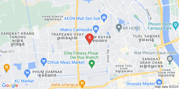 Map of Phnom Penh Thmey, Sen Sok, Phnom Penh