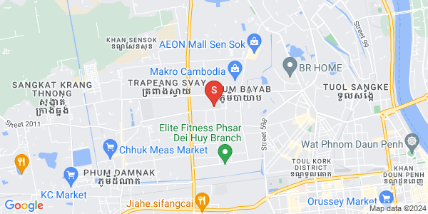 Map of Phnom Penh Thmey, Sen Sok, Phnom Penh