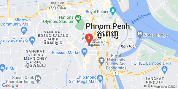 BKK 3, ボンケンコン, プノンペンの地図