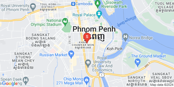 万景岗1分区（BKK1), 波哥堪, 金边地图