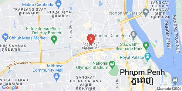 แผนที่ พสาเดโป 1, ตuolโกก, พนมเปญ