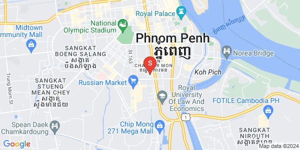 万景岗3分区（BKK3), 波哥堪, 金边地图
