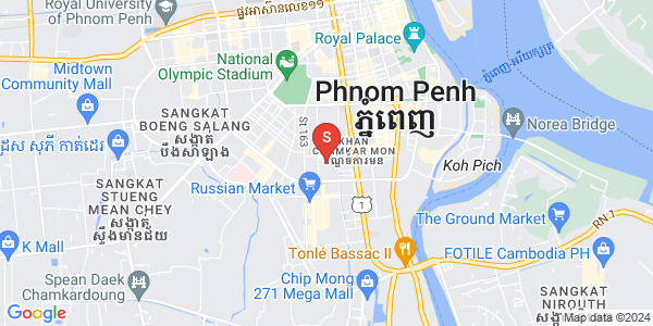 万景岗3分区（BKK3), 波哥堪, 金边地图
