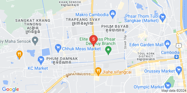 Map of Tuek Thla, Sen Sok, Phnom Penh