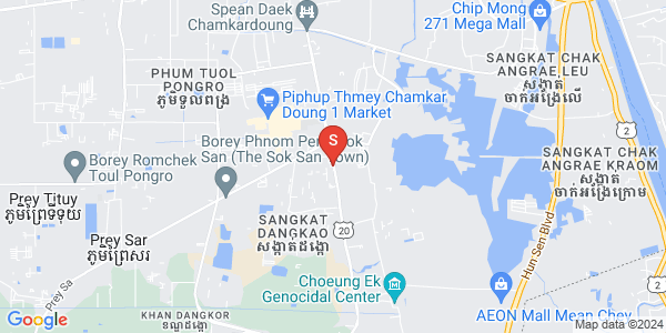 Map of Prey Sa, Dangkao, Phnom Penh