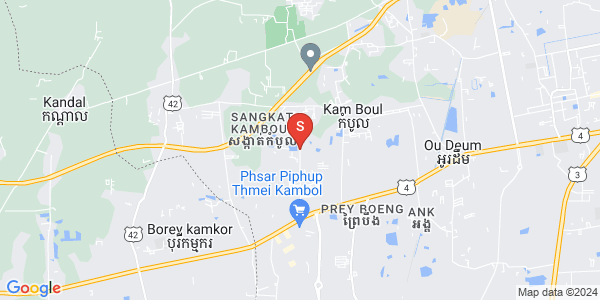Mapa: Kamboul, Phnom Penh