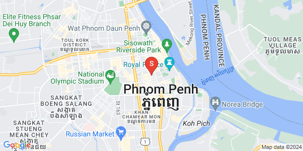 Mapa: Boeng Reang, Daun Penh, Phnom Penh
