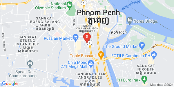 Carte de Toul Tum Poung 1, Chamkarmon, Phnom Penh