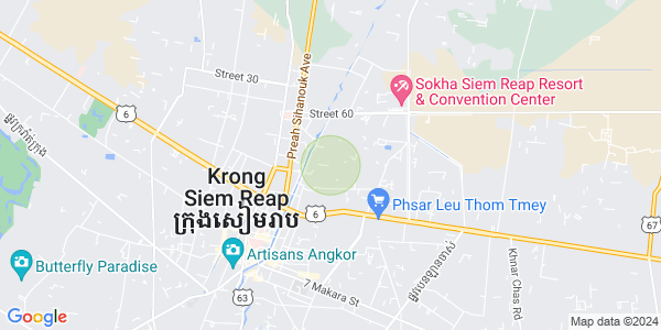 Map of Sla Kram, Siem Reap