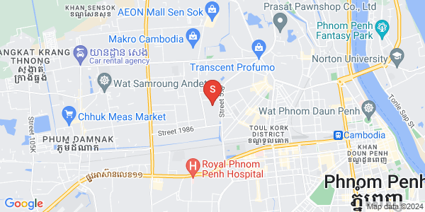 Mapa: Phnom Penh Thmey, Sen Sok, Phnom Penh