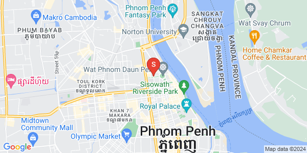 Map of Phnom Penh Thmey, Sen Sok, Phnom Penh
