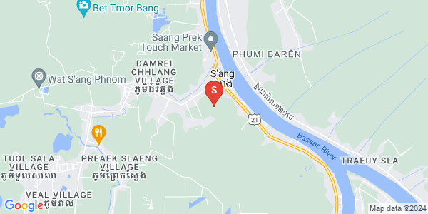 Carte de Krang Yov, S'ang, Kandal