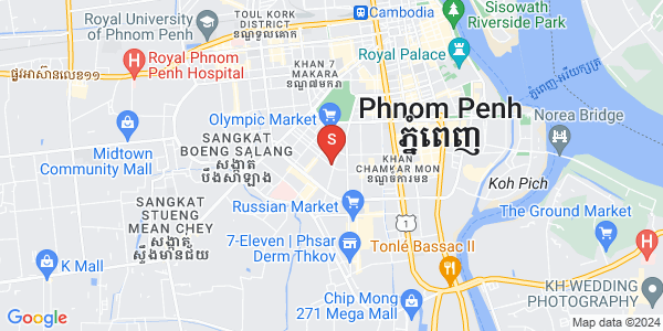 BKK 1, ボンケンコン, プノンペンの地図