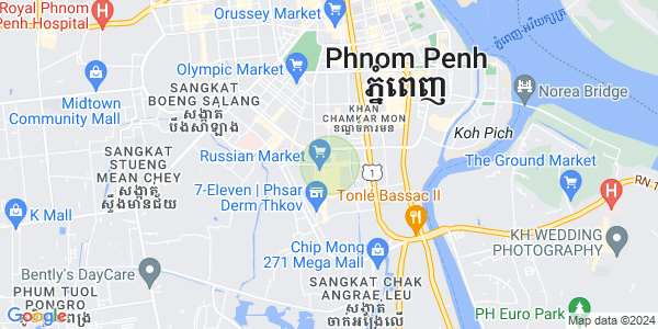 Map of Toul Svay Prey 2, Boeng Keng Kang, Phnom Penh