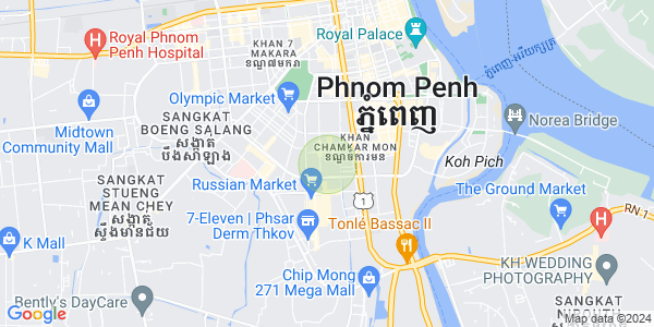 Map of BKK 3, Boeng Keng Kang, Phnom Penh