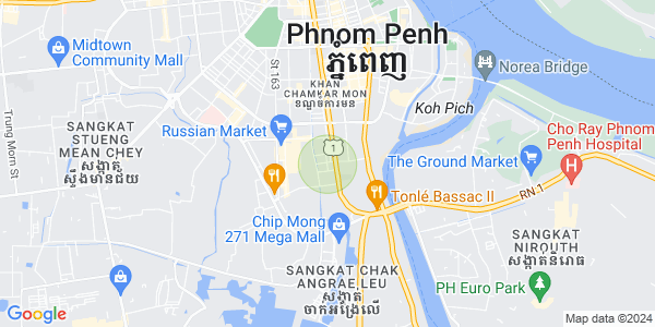 Mapa: Boeung Trabek, Chamkarmon, Phnom Penh
