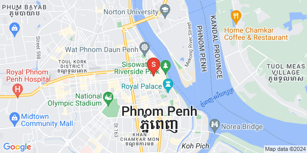 Mapa: Phsar Kandal II, Daun Penh, Phnom Penh