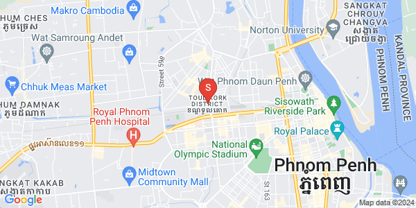 Mapa: Boeung Kak 2, Toul Kork, Phnom Penh
