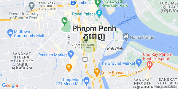 Map of BKK 1, Boeng Keng Kang, Phnom Penh