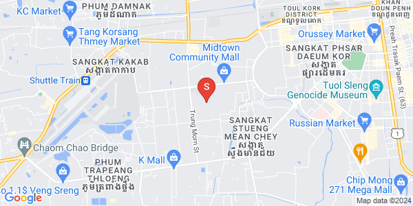 Mapa: Ou Baek K'am, Sen Sok, Phnom Penh