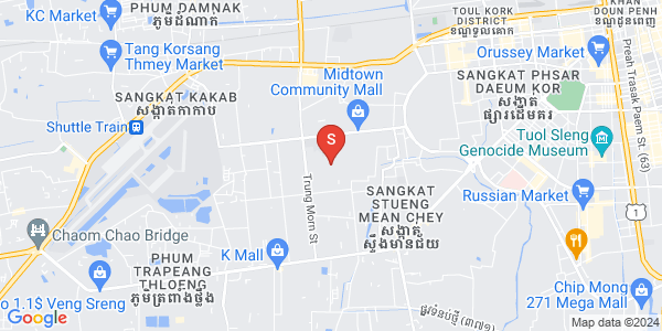 Mapa: Ou Baek K'am, Sen Sok, Phnom Penh