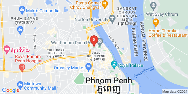 Mapa: Phsar Kandal II, Daun Penh, Phnom Penh