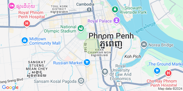 Mapa: Boeung Prolit, 7 Makara, Phnom Penh
