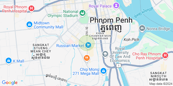 แผนที่ บึงตระเบก, จัมการมอน, พนมเปญ