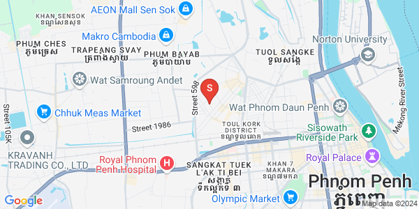 แผนที่ บึงกัก 2, ตวลโคก, พนมเปญ