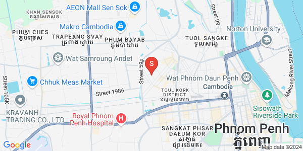 แผนที่ บึงกัก 2, ตวลโคก, พนมเปญ