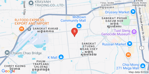 Mapa: Ou Baek K'am, Sen Sok, Phnom Penh