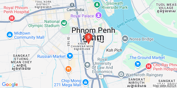 Mapa: BKK 1, Boeng Keng Kang, Phnom Penh