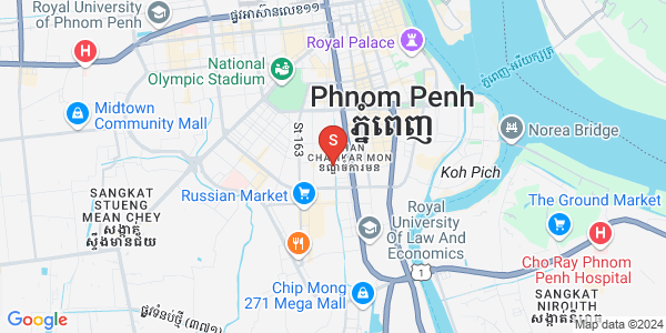 万景岗3分区（BKK3), 波哥堪, 金边地图