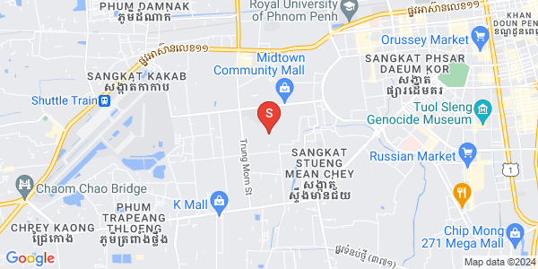 Mapa: Ou Baek K'am, Sen Sok, Phnom Penh
