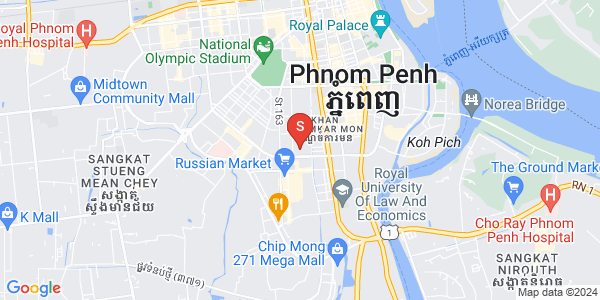 万景岗3分区（BKK3), 波哥堪, 金边地图
