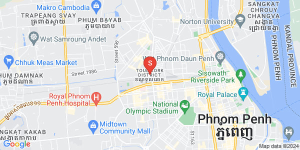 Mapa: Tuek L'ak 1, Toul Kork, Phnom Penh