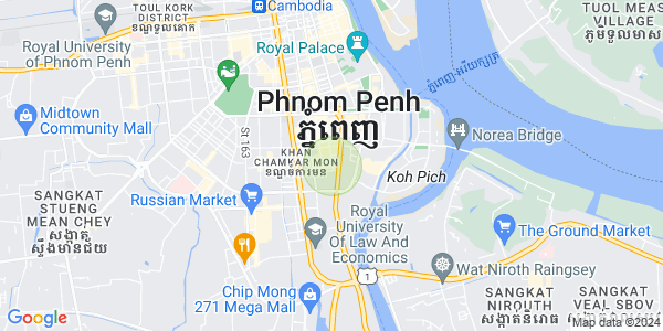 แผนที่ โตนเลบาสัก, จัมการมอน, พนมเปญ