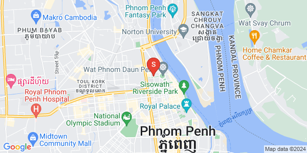 Carte de Phsar Kandal I, Daun Penh, Phnom Penh