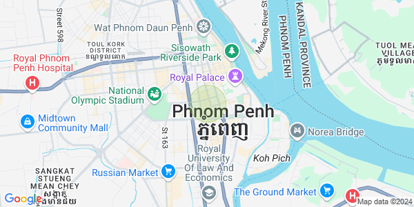 แผนที่ เบิงเรียง, ดวนป็ญ, พนมเปญ