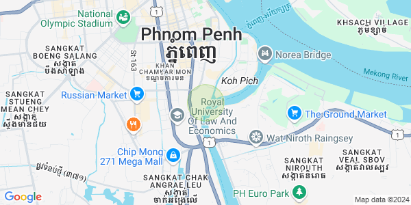 Carte de Tonle Bassac, Chamkarmon, Phnom Penh