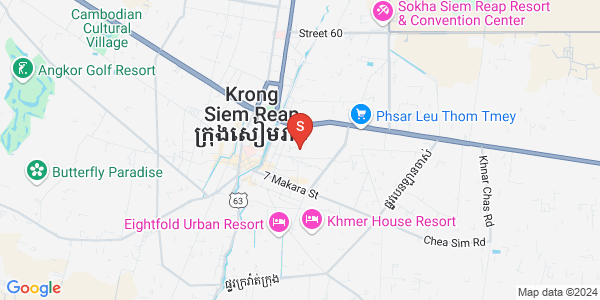 Carte de Svay Dankum, Siem-Réap