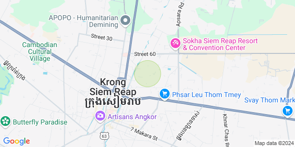 Map of Sla Kram, Siem Reap