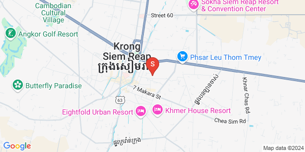 Map of Sla Kram, Siem Reap