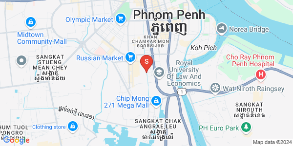 แผนที่ โตนเลบาสัก, จัมการมอน, พนมเปญ