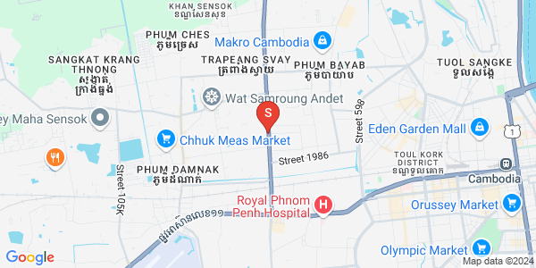 แผนที่ ตึกทลา, แซนสก, พนมเปญ