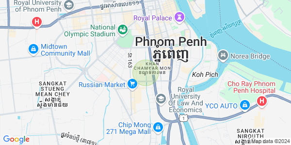 Mapa: BKK 3, Boeng Keng Kang, Phnom Penh