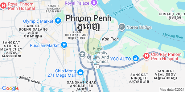 Carte de Tonle Bassac, Chamkarmon, Phnom Penh