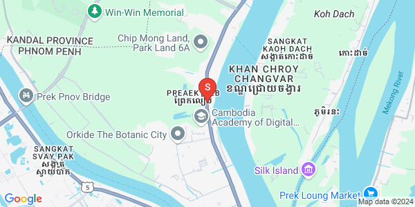 Mapa: Preaek Lieb, Chroy Changvar, Phnom Penh
